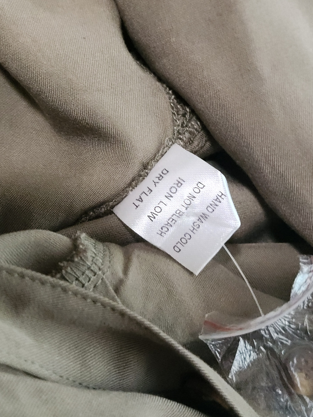 Mable Gwen Tencel Button Down Midi/Maxi Draped Dress In Olive Green Size Small - Picture 14 of 15